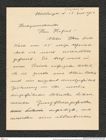 Nachlass Franz Steindachner, Brief von Oscar de Beaux an Franz Steindachner (15.07.1912), Inv.Nr. 100.05, Seite 1
